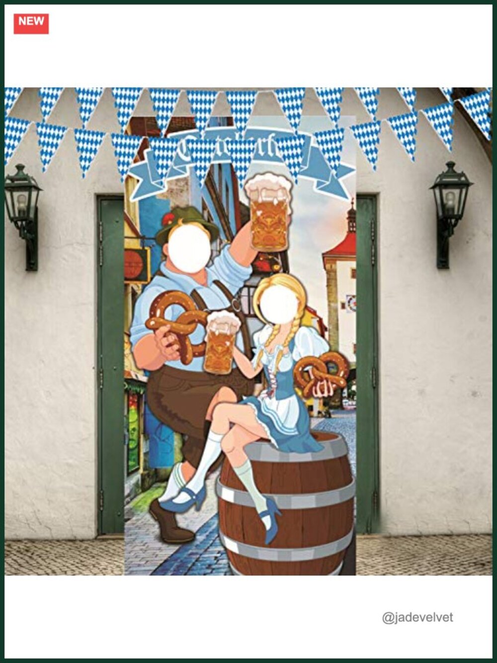 Oktoberfest Photo Booth Background Set Bavarian Banner Decor 26ft
